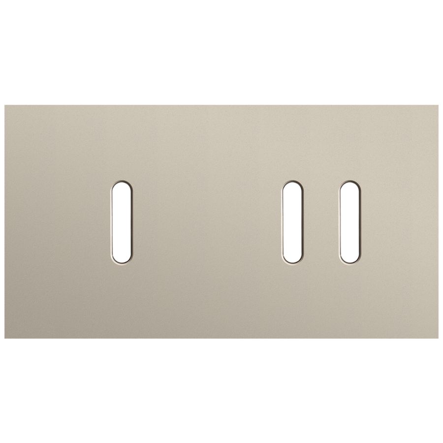 Tweevoudige afdekpl. horizontaal 71mm centerafstand een enke
