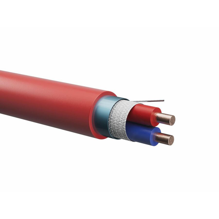 Ring a 100m. Brandmeldkabel E30/E60 1x2x1,0 rood