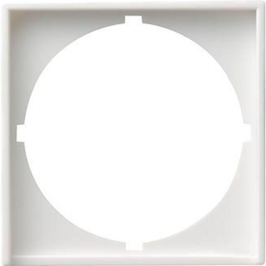 Adapterraam rond 50x50mm System 55 zuiver wit
