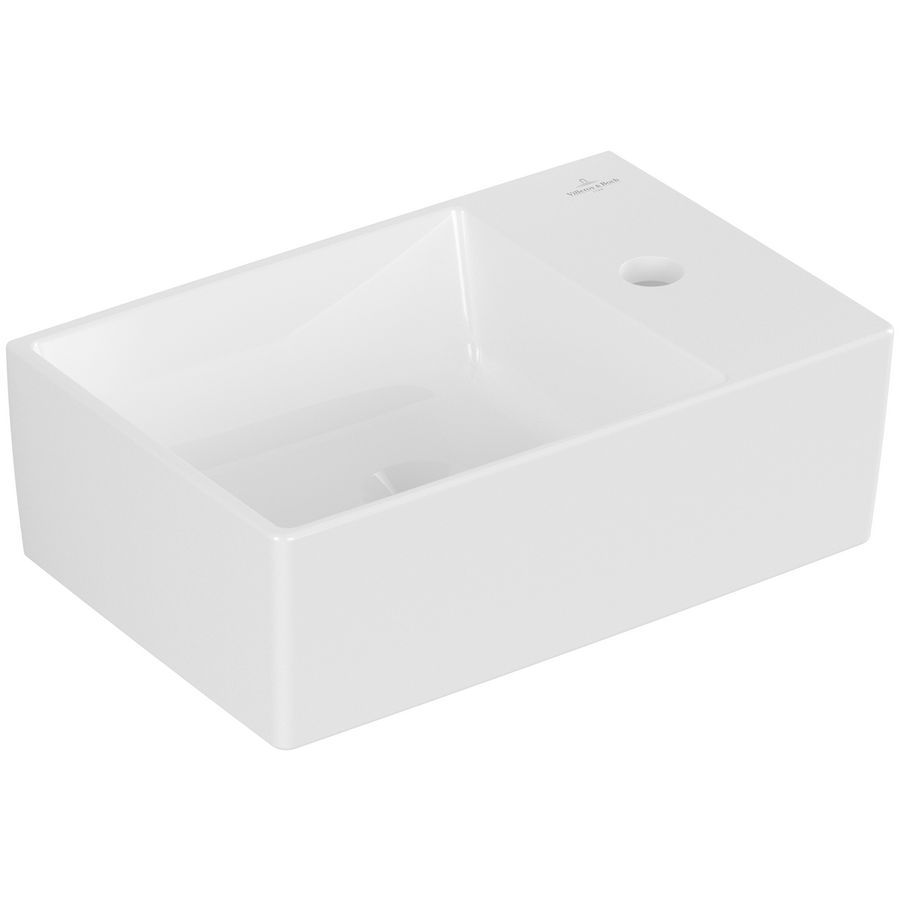 Memento 2.0 fontein 400x260mm wit met kraangat zonder overloop