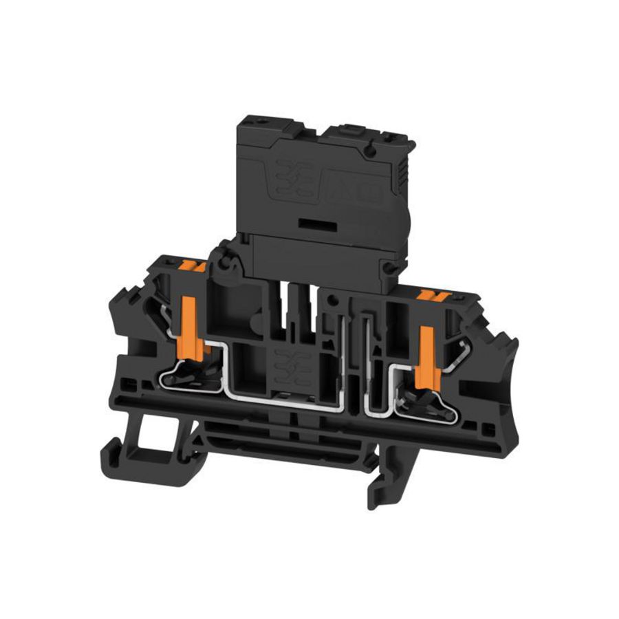 Zekeringsklem PUSH IN zw. 4mm2 6.3 A 150 V 2898810000 VVE=50