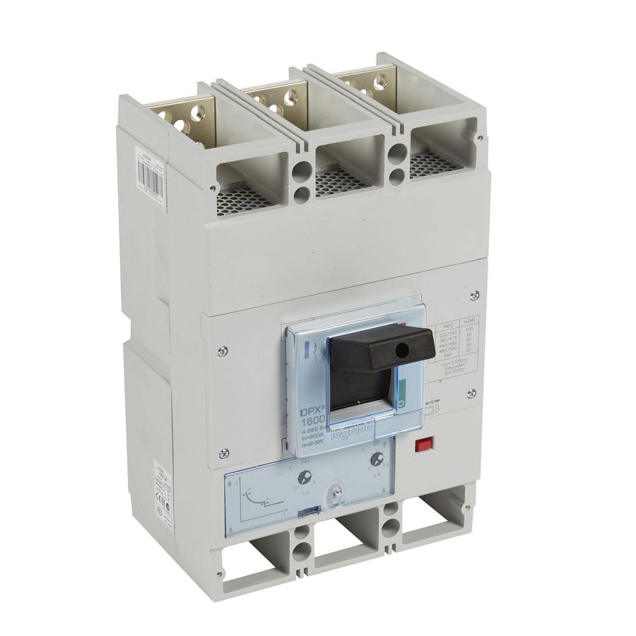 Vermogensschakelaar 1600 Thermomagn. 800A 3P 50kA DPX3