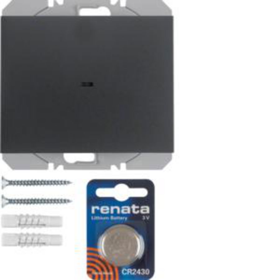 Vlakkewandzender KNX-RF 1-v batterij berker K.1 antraciet
