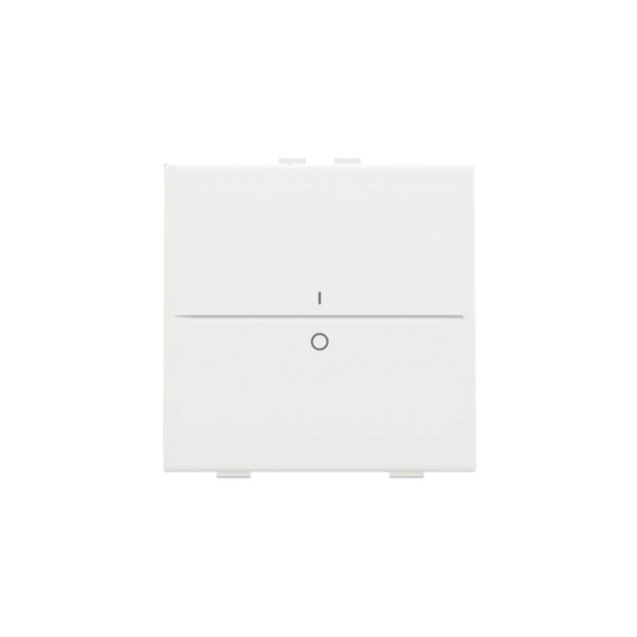 Enkelv. toets opdruk "I" en "0" RF schakelaar/knop white c.