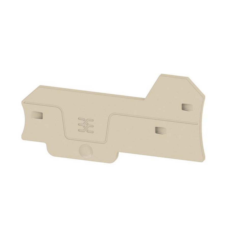 Afsluit- eindplaat d.beige h:77.6mm b:2mm V-0, VVE=20