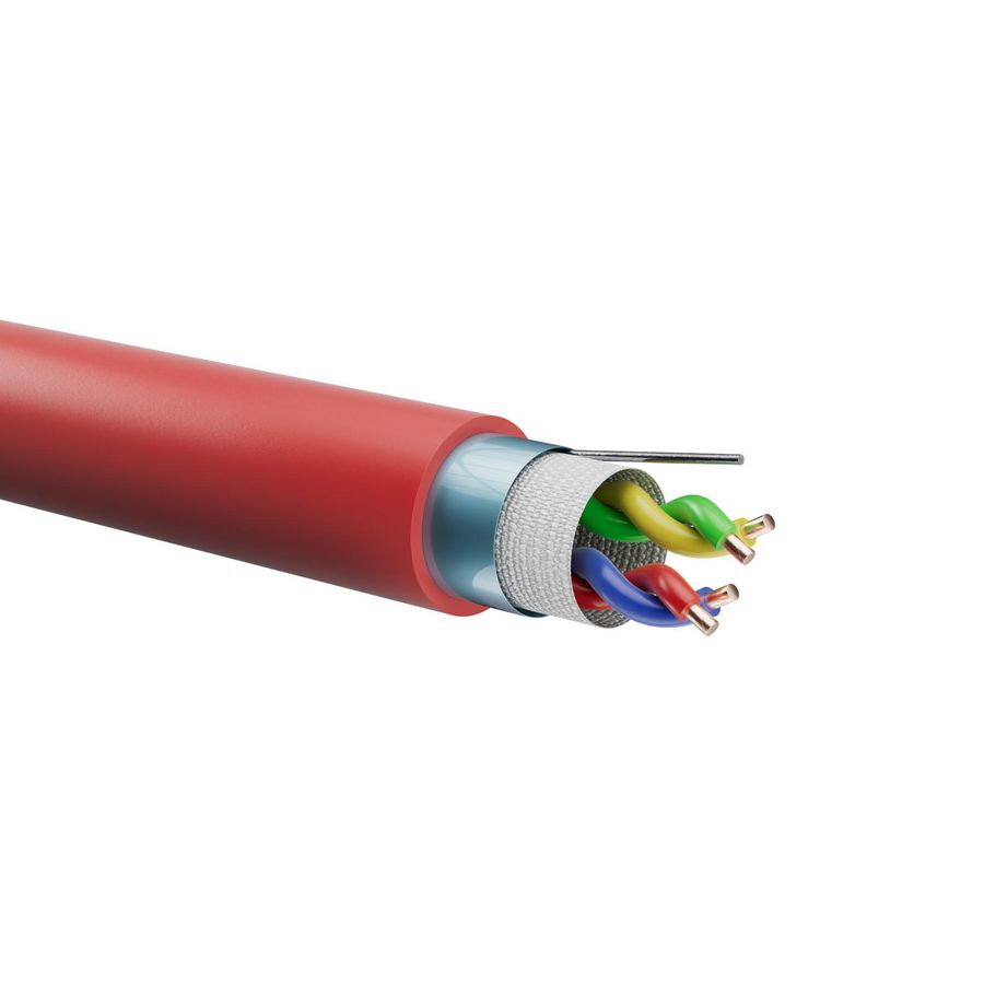 Ring a 200m. Brandmeldkabel E30/E60 2x2x0,8 rood