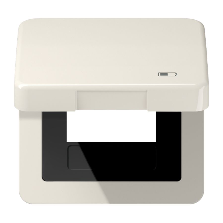 Klapdeksel CD500 wit met symbool Lader