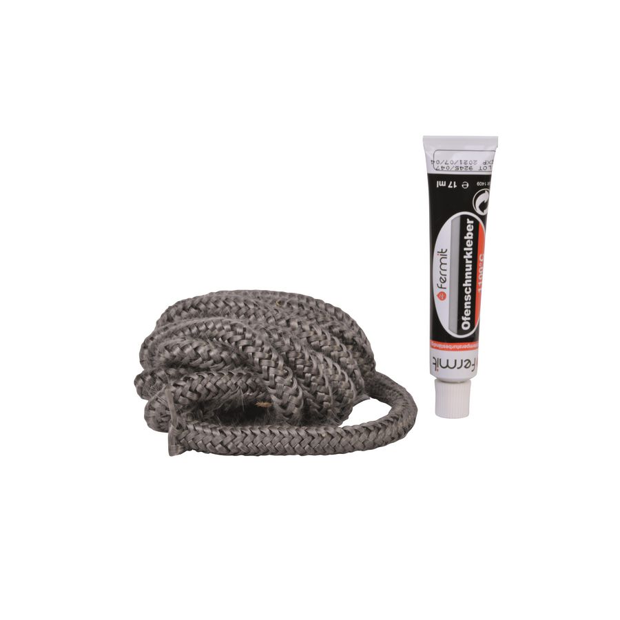 Blisterverpakking glasvezelkoord 8mm 2,5mtr. zwart