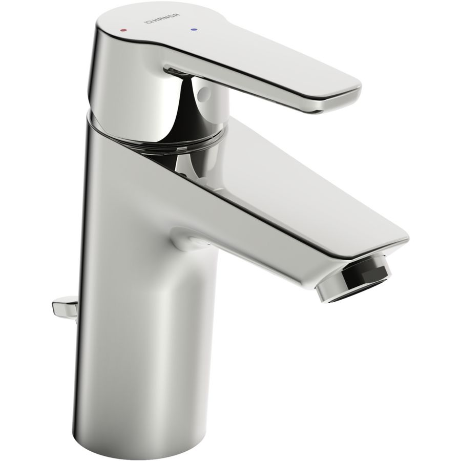 Polo 1-gats wastafelmengkr spr.110mm chr vaste uitl. m.waste