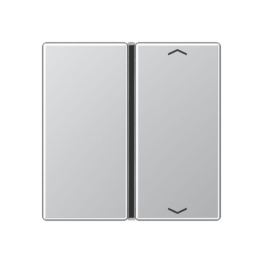 Tastafdekking A/AS 1-voudig pijl compleet alu. KNX