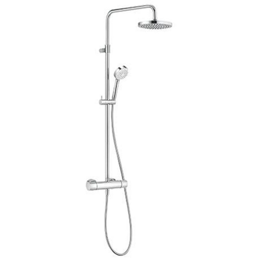 Logo 1s dual shower system Objekta chroom
