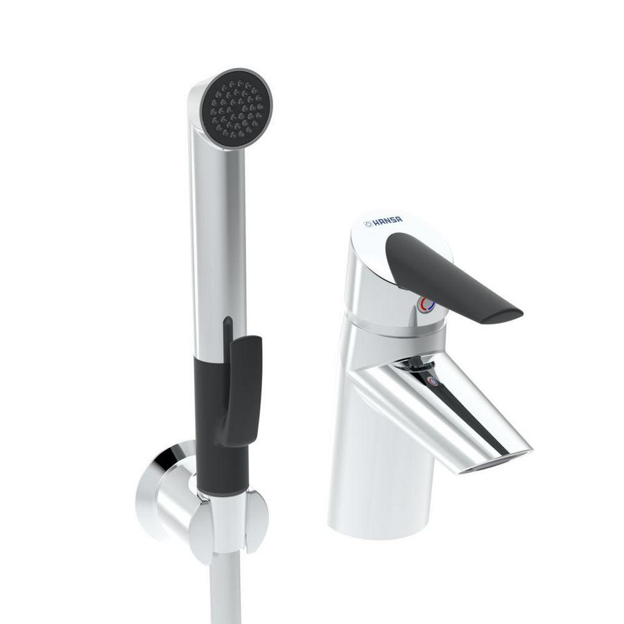 Fit wastafelmengkraan m.handdouche/push waste