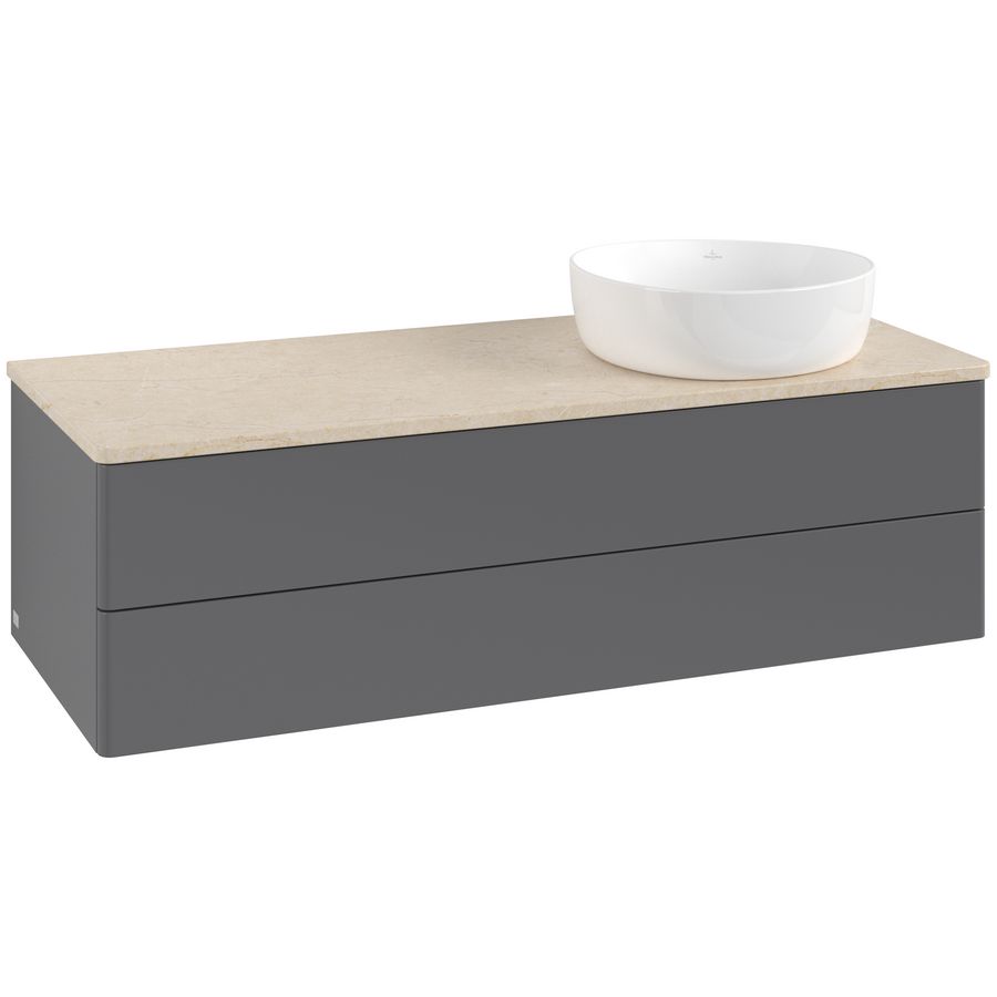 Wastafelonderkast Antao 1200x360x500mm Antr. Matt Lacquer L23013GK