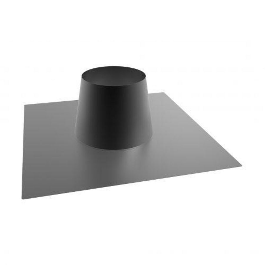 DW Ø150mm Dakplaat alu 0° zwart