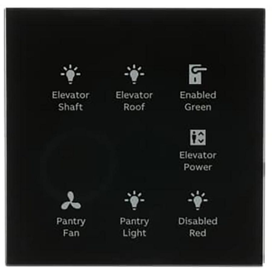 Glasstouch sensor KNX Tacteo 6 voudig (TB/U6.4.1-CG)