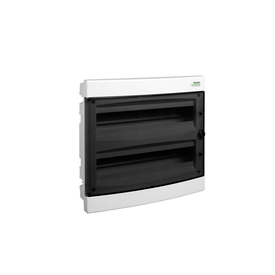 Installatiekast kunststof transparant deur IP40 2 rijen PNF 2x18T