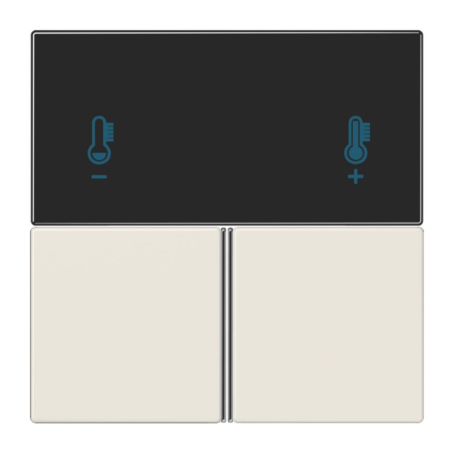 Compact tastafdekking LS wit KNX RCD