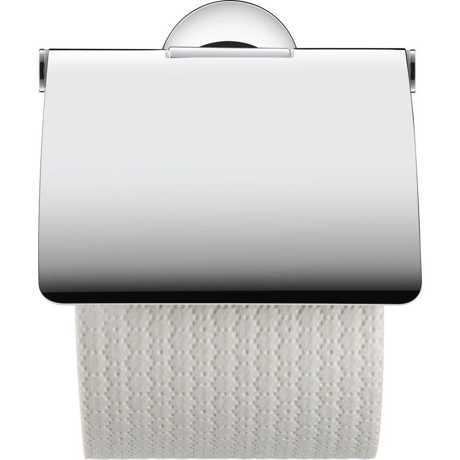 Starck T Papierrolhouder met cover 125x83x131mm Chroom