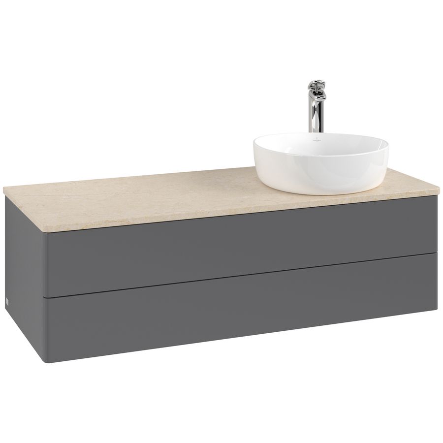Wastafelonderkast Antao 1200x360x500mm Antr. Matt Lacquer L23053GK