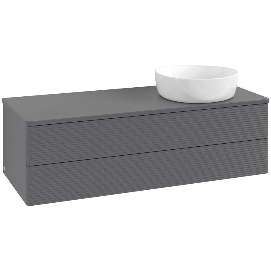 Wastafelonderkast Antao 1200x360x500mm Antr. Matt Lacquer L23110GK