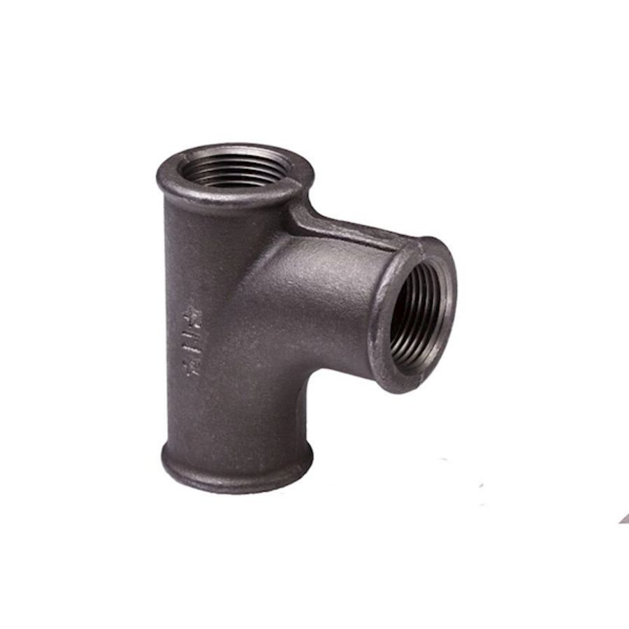 T-koppeling malleabel gebogen nr.131 verzinkt 1.1/2"bn.