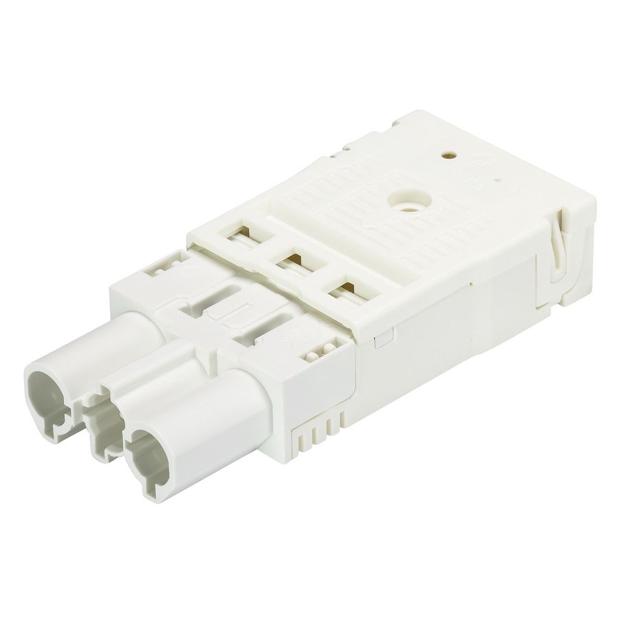 Kabelsteker GST18I3 male wit veerklem VVE=50