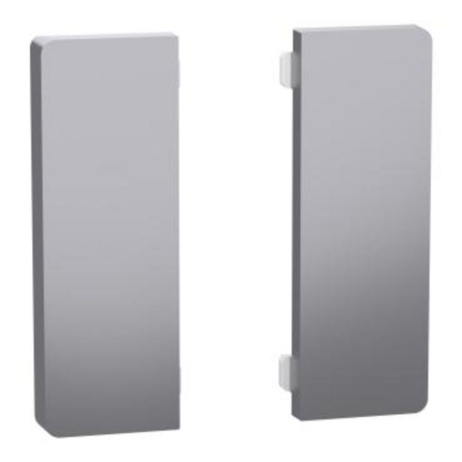 KNX-drukknop System D 2g knop RVS tbv KNX Push Button Dynami