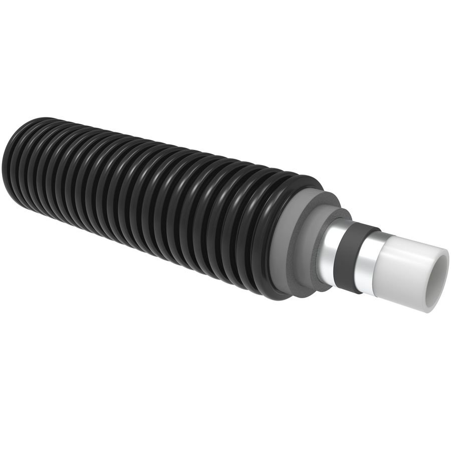 Lengte per mtr. voorgeisoleerde buis ECOFLEX Thermo VIP Single 50X4,6/140
