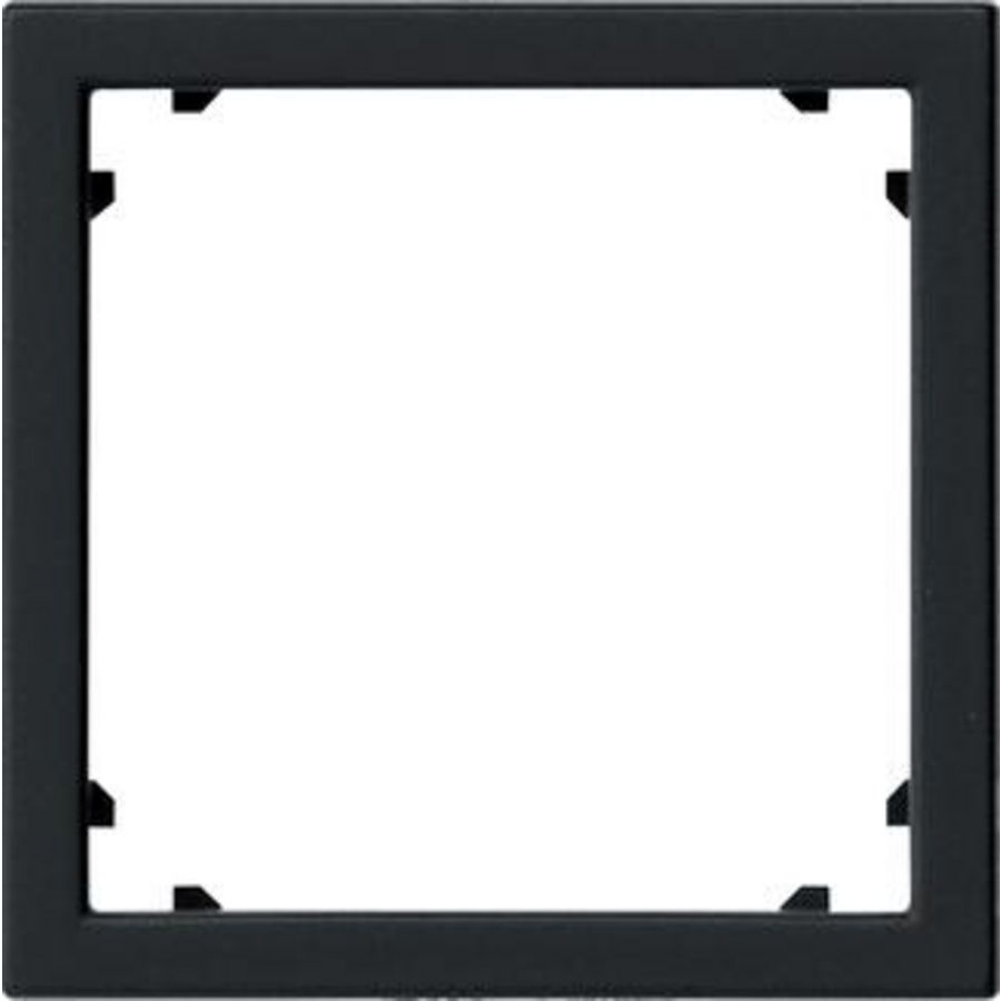 Adapterraam vierkant 45x45mm System 55 zwart m