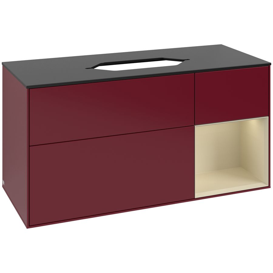 Wastafelonderkast Finion 1200x603x501mm Peony Matt Lacquer F712HJHB