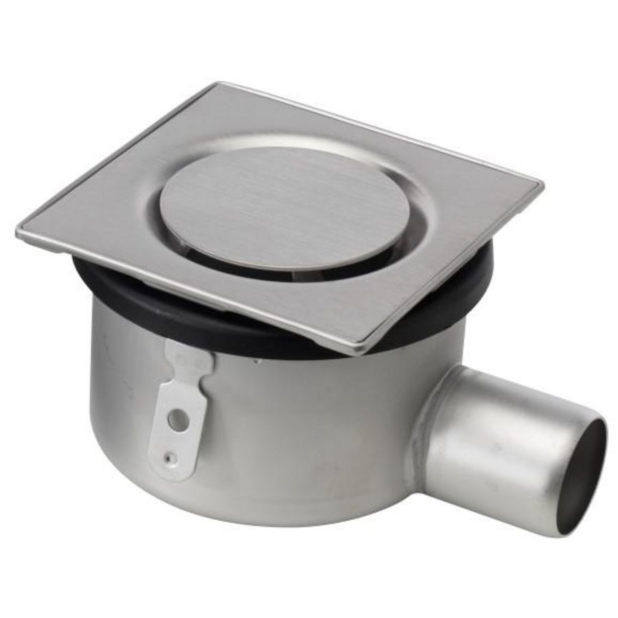 RVS304 vloerp v tegelvloer 145x145mm 50mm verstel rst Kopenh