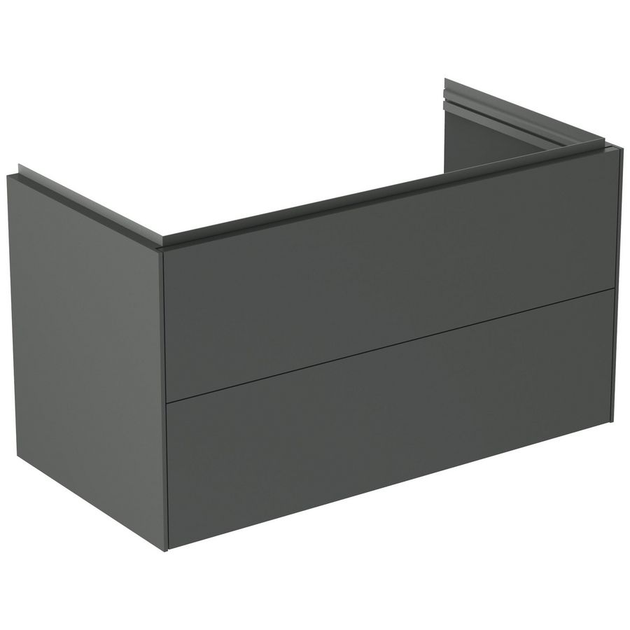 wastafelmeubel 1000x505x555mm m 2 laden matt anthracite T457