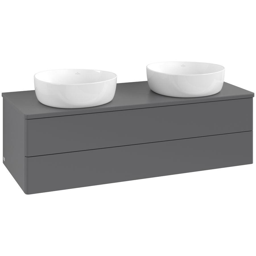Wastafelonderkast Antao 1200x360x500mm Antr. Matt Lacquer L24010GK