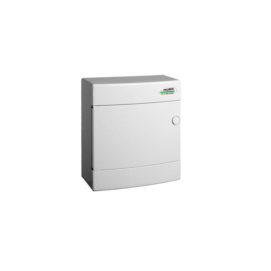 Installatiekast plastic wit deur opbouw IP40 1 rij 8 modulen