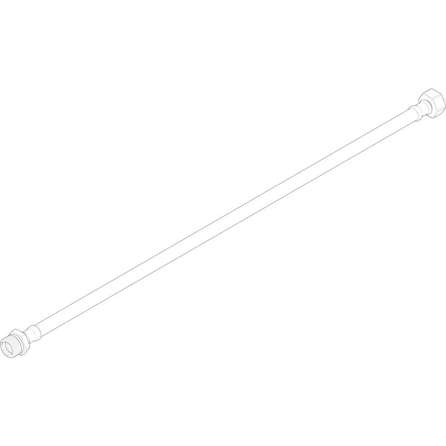 Drukslang met wartelmoer 1/2"x1/2"x600mm 0430040490090