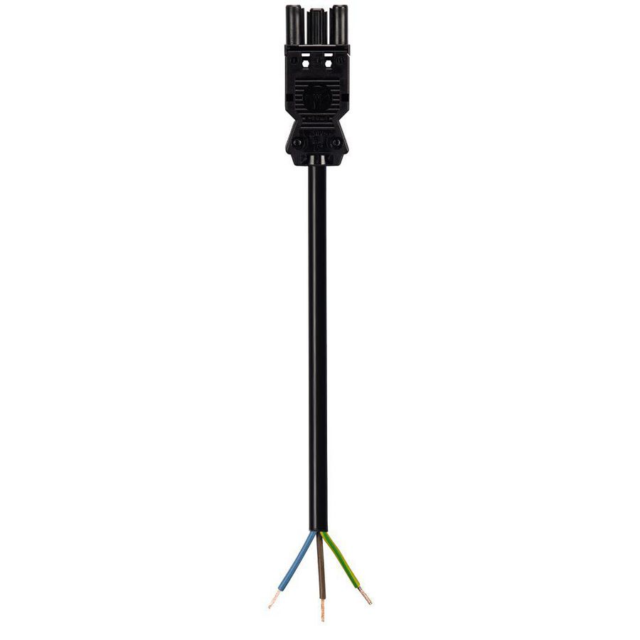 Aansluitsnoer GST18I3 female 1,5mm² 100cm B2CA zwart VVE=75