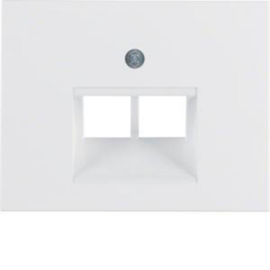 Centraaldoos RJ-datacontactd 2v 45gr berker K.1/K.5 polarwit