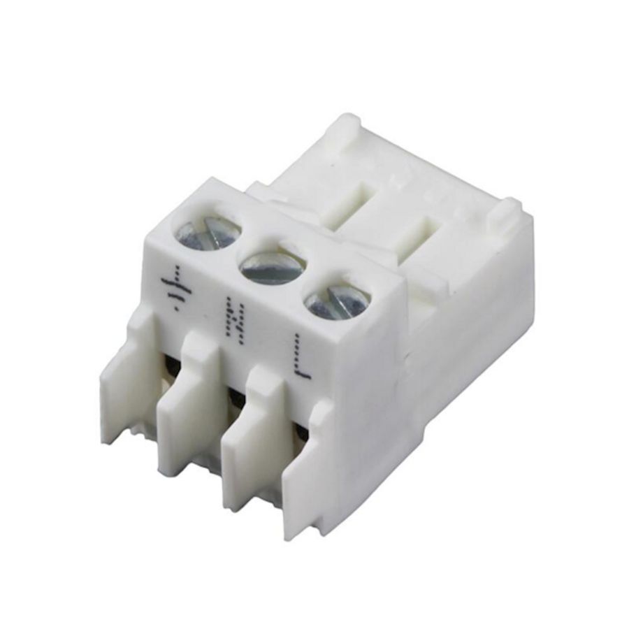 Afsluitklem 3-polig wit