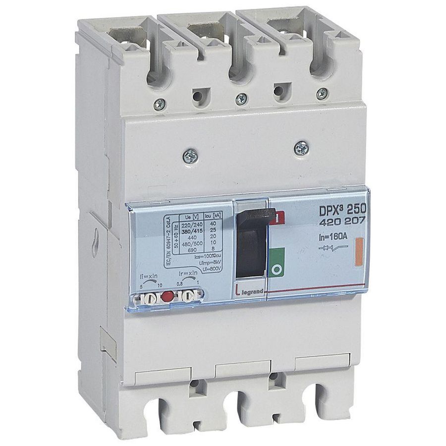 Vermogensschakelaar 250 Thermomagn. 160A 3-polig 25kA DPX3