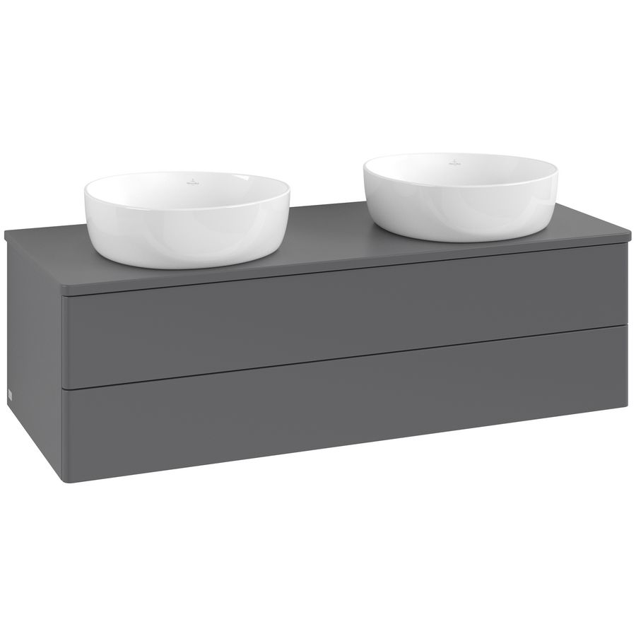 Wastafelonderkast Antao 1200x360x500mm Antr. Matt Lacquer L24050GK