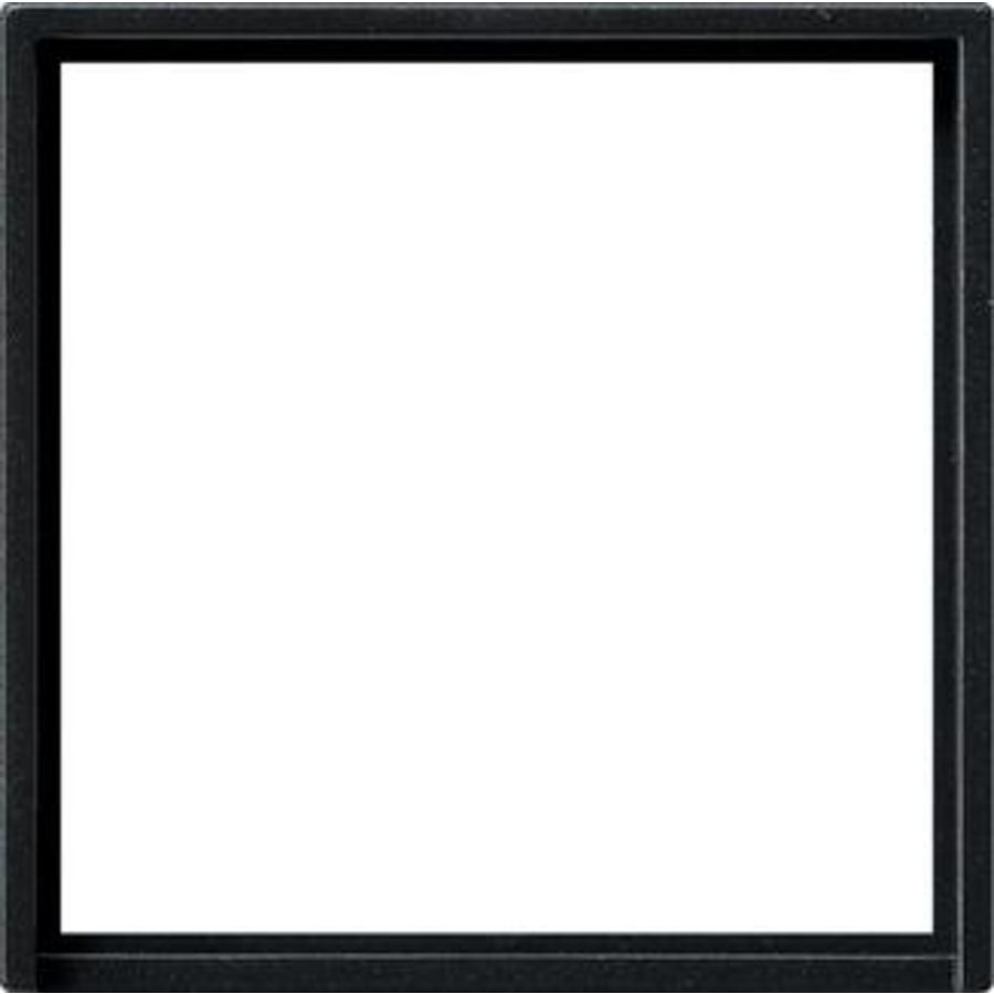 Adapterraam vierkant 50x50mm System 55 zwart m