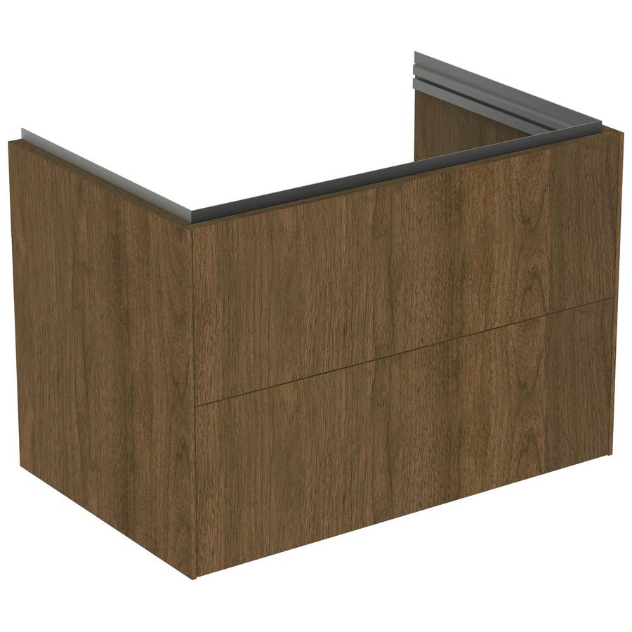 conca wastafelmeubel 800x505x555mm m 2 laden dark walnut T45