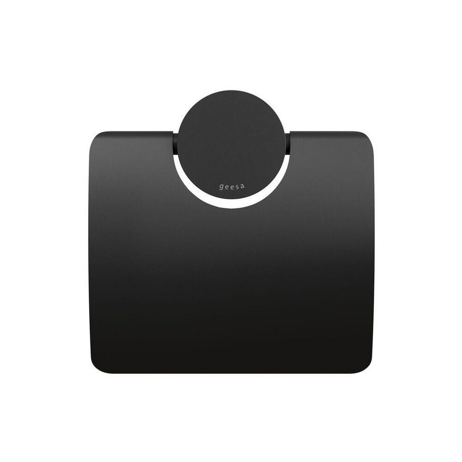 Closetrolhouder enkel met klep Black OPAL