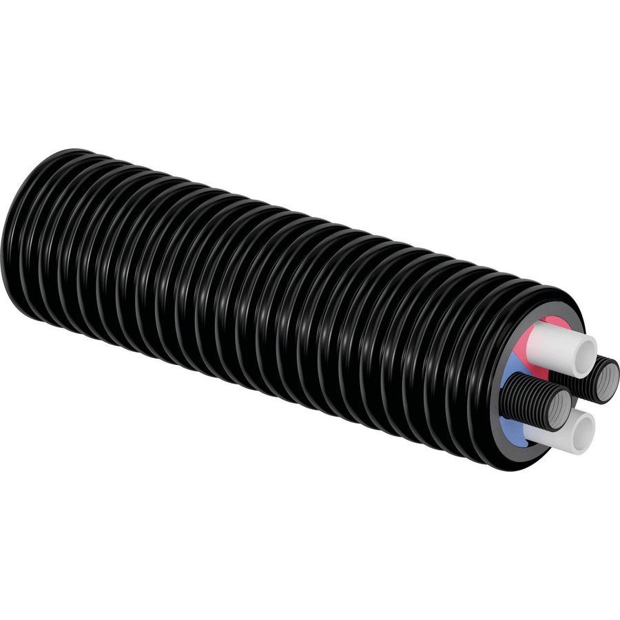 Lengte per mtr. voorgeisoleerde buis ECOFLEX Thermo Twin HP 2x (40x3,7) + 2x(32x3,5)/175