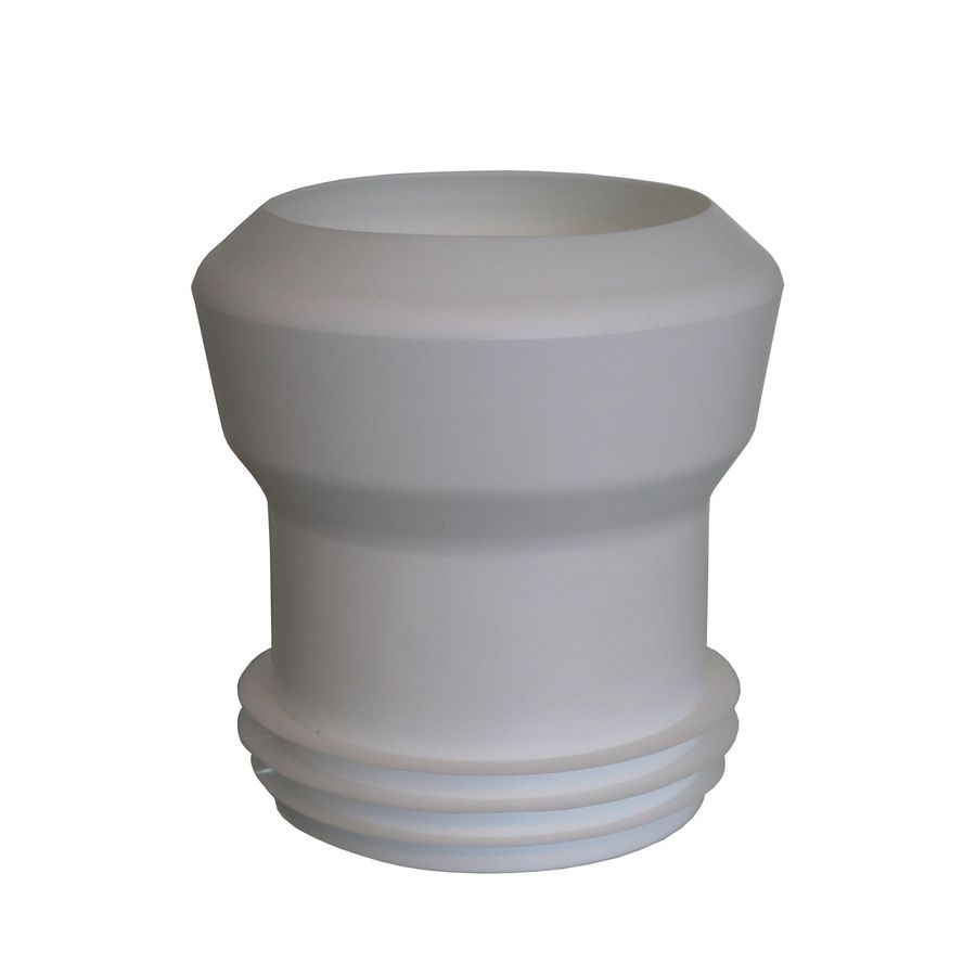 WC-Afvoermanchet recht lang 100 Wit 135mm hoog VVE=45