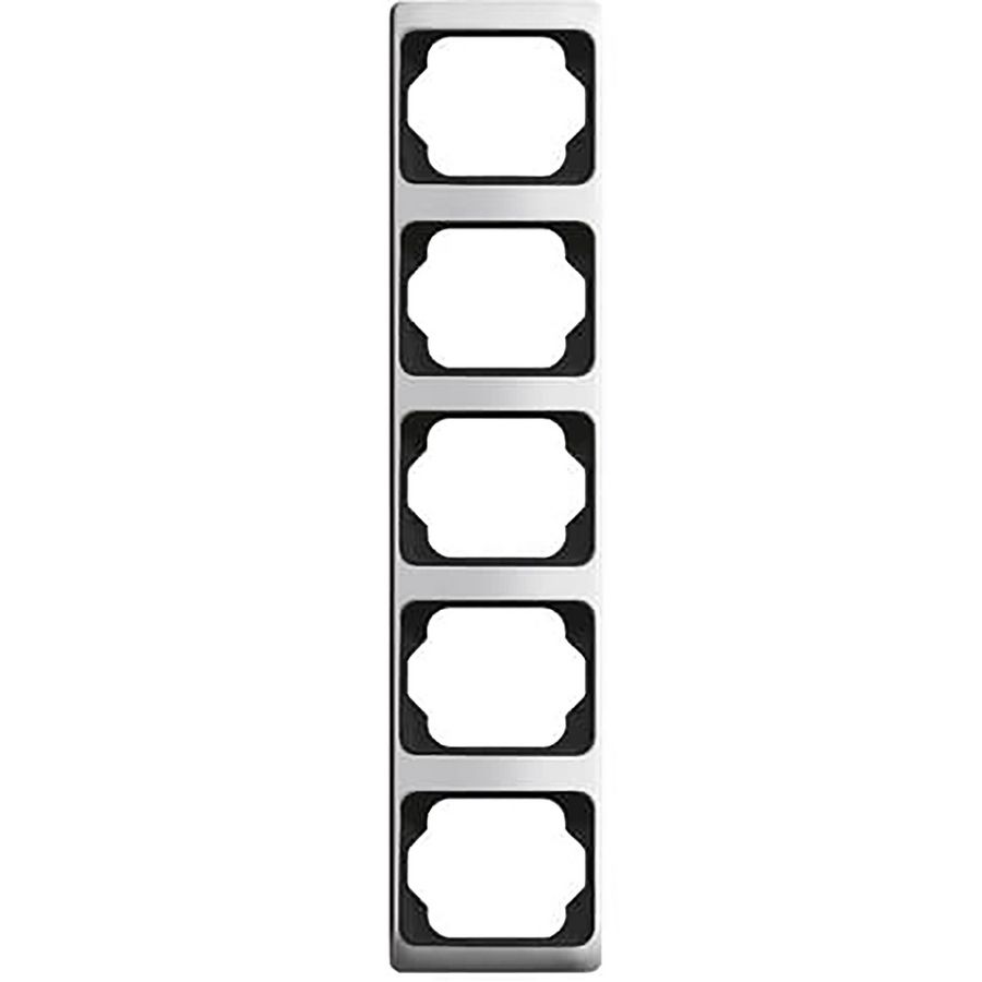 Afdekraam hoekig 5v ver a-titanium (1735 KA-266)