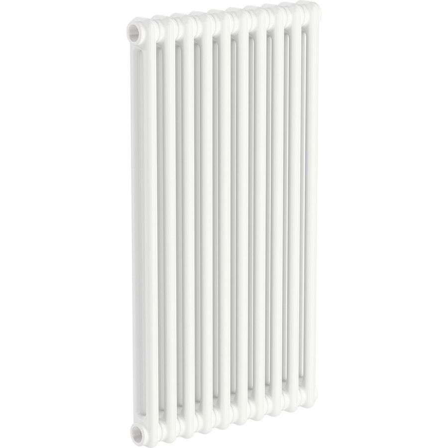 Kolomradiator MULTICOLOM 254x750mm (l x h) 5 leden/ 2-koloms (b=66mm) wit RAL9010 incl. muurbev.