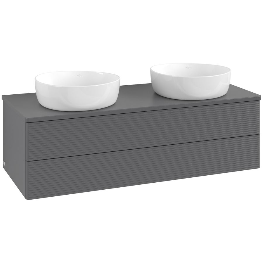 Wastafelonderkast Antao 1200x360x500mm Antr. Matt Lacquer L24150GK