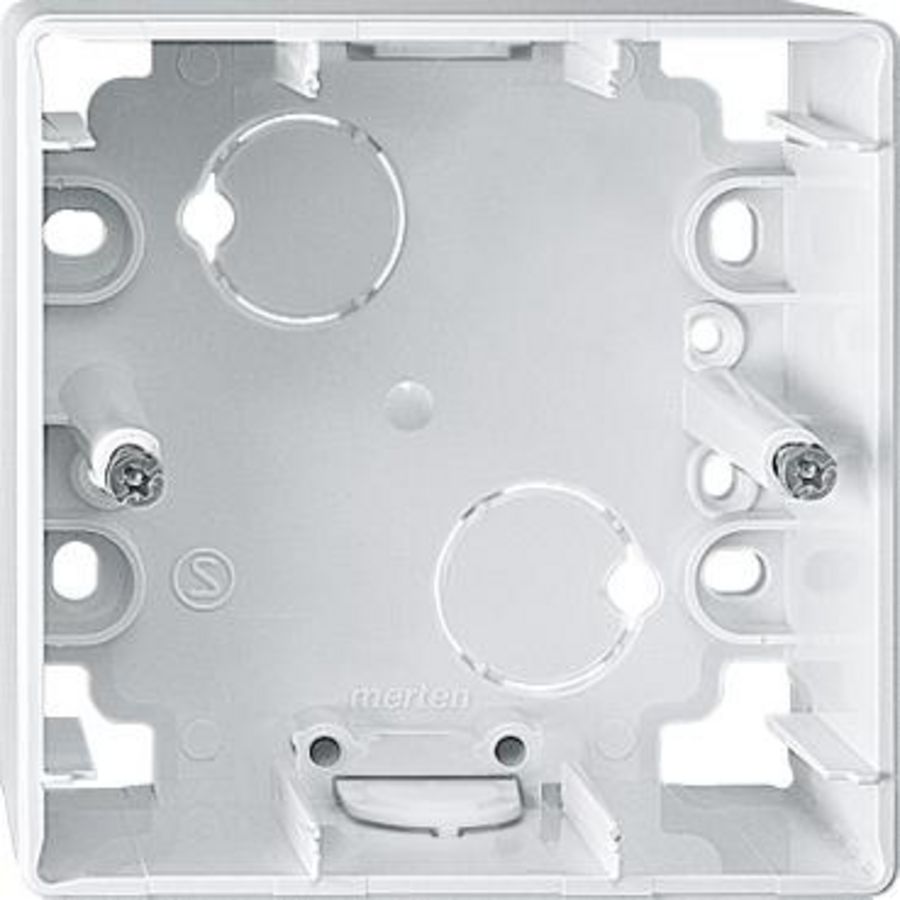 Opbouwbehuizing Atelier-M 1-voudig Polarwit 1-M