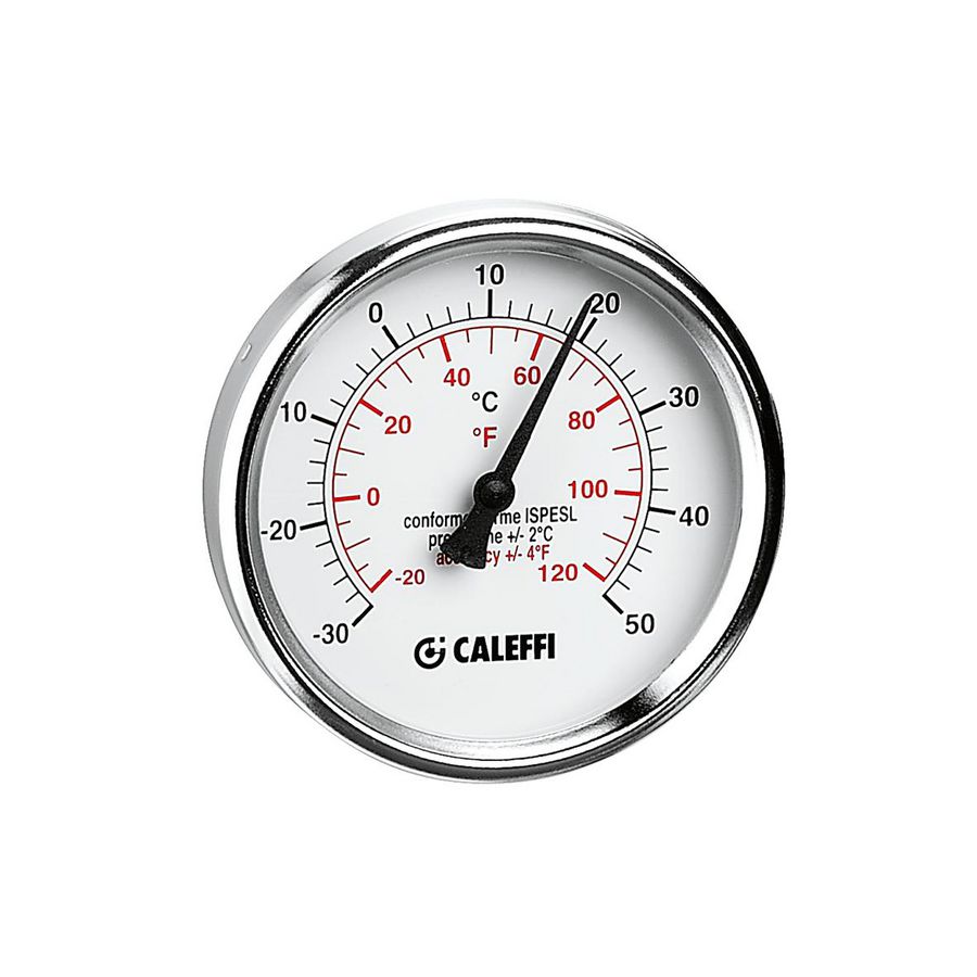 Thermometer tbv koeling achteraansluiting 45mm 30/50